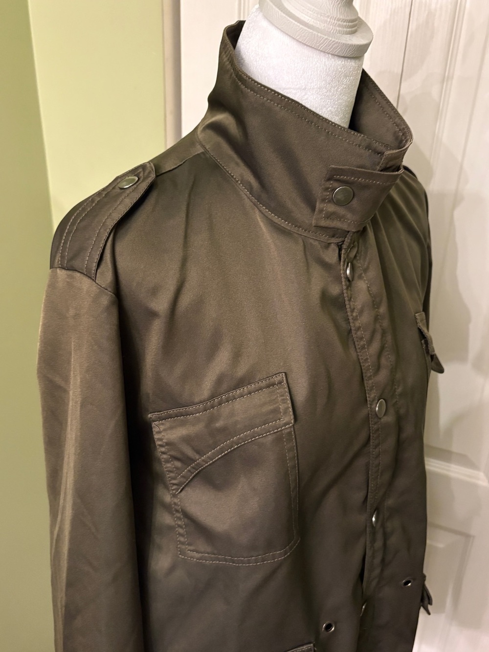 Olive Utility Jacket - Picture 4 of 10